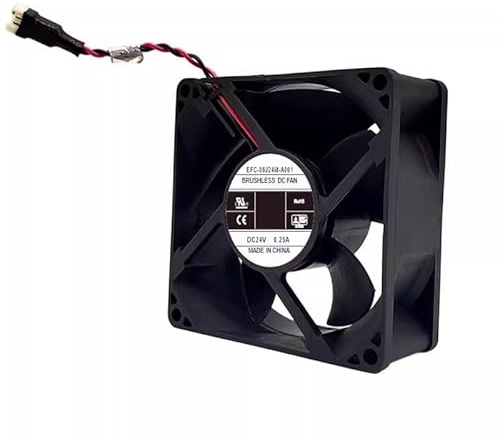 Lüfter für DWPH EFC-08J24M-A001, 80 x 80 x 32 mm, DC 24 V, 0,25 A, 2-Leiter, neu