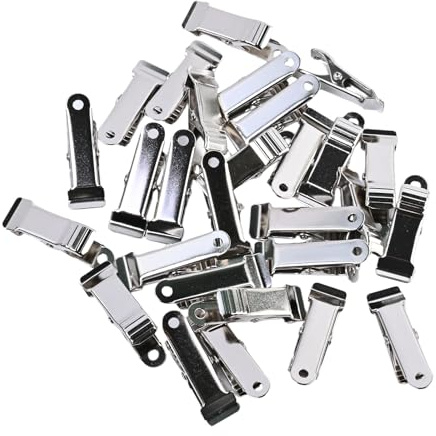 28 Piezas Clip de Metal, 1,3cm Pulgadas Clips de Resorte, Mini Pinzas de Cocodrilo Pinzas de Ropa Mini para Fotos Cortinas Aperitivos Navidad Halloween Decoracione Níquel
