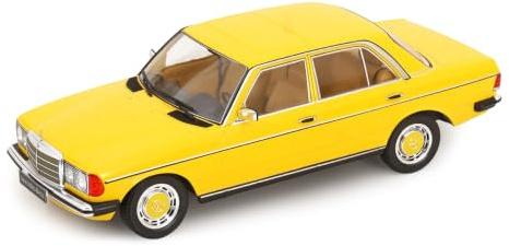 KK-Scale Sammlermodell Mercede. 230E W123 Gelb 1/18 - Produktcode: KKDC180356