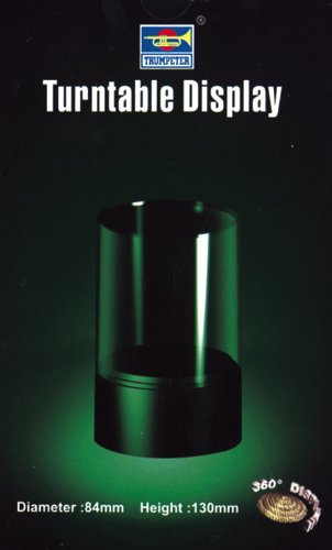 Trumpeter Turntable Display Case - 84mm Dia. 130mm Flat