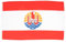 AZ FLAG - Drapeau Polynésie française - 150x90 cm - Drapeau Polynésien - France 100% Polyester Avec Oeillets Métalliques Intégrés - Pavillon 110 g