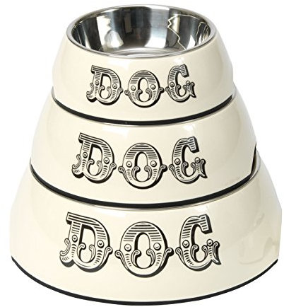 House of Paws Country Kitchen Dog Food Bowl, Medium, Cream