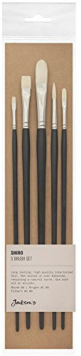 Jackson's : Shiro Professional Hog Bristle Hair Brush : Set of 5