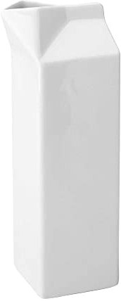Ceramic Milk Carton 35oz/1 Litre, Single