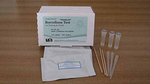 VERITEST Zeckentest - Borrelien Test, 3 Stück 4030115003517