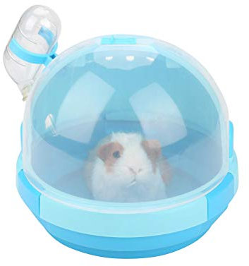POPETPOP Transporttasche für Kleintiere, Kunststoff, niedliche Form, tragbar, Himmelblau
