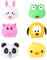 6Pcs Cute Animal Bites Cable Protector Animal Cable Chewers Cable Prevents Breakage Cable Cord Saver Case for Most Mobile Phone Data Lines
