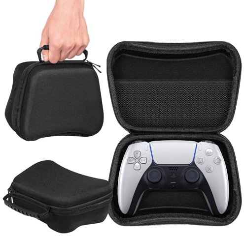 TNP Carrying Travel Storage Case for PS5 Controller, PS4 Controller, Xbox Series X / S / Xbox One Controller, Nintendo Switch Pro Controller Holder Hard Shell Protective Cover EVA Accessories Pocket