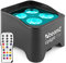 BeamZ BBP90 Uplight LED Par Strahler 4x 4 Watt, Bühnenbeleuchtung, LEDs für DJ Pult, Bühnenlicht, DMX-LAN, Partylicht Musikgesteuert, Bühnenequipment, mit Fernbedienung