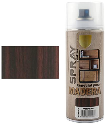H HANSEL HOME Barniz Spray Especial para Madera - Acabado Madera Palisandro 400ml