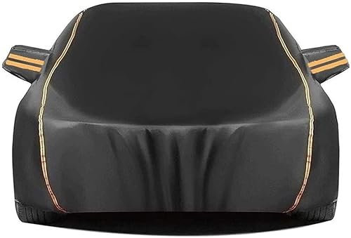 Autoabdeckung Für Audi A3 Cabrio | wasserdichte Autovollplane Starke Elastische Verpackung for Sommer Und Winter (Color : Black, Size : (2008-2013))