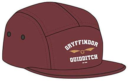 Cap für Kinder mit Gewölbtem Schirm Harry Potter - Gryffindor Farben - 4 bis 8 Jahre - Quidditchcap für Jungen mit Klettverschluss auf der Rückseite - Original Produkt in Spanien Designed