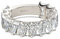 Jeulia Sterling Silber Ring Band: Baguette Cut Zirkonia Verlobungsring mit Weiße Diamant Damen Stein Schmuck für Frauen (61（19.4）, Silber)