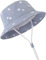 Durio Baby Sonnenhut Kinder Sonnenhüte UV Schutz Breite Krempe Fischerhut Hut Sonnenschutz Unisex Junge Mädchen Kleinkind Hellblau 2-4 Jahre