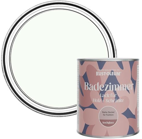 Rust-Oleum White Moisture Resistant Bathroom Wood and Cabinet Paint in Gloss Finish - Still 750ml