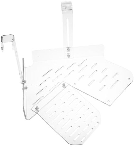 FOMIYES Piattaforma Sospesa per Tartarughe Acrilico Terreno Sole per Accessorio per Tartarughe e Rettili Semi- Facile da e Installare Design e Ottimale