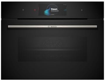Bosch CSG7584B1 Series 8, Built-in compact oven with steam function 60 x 45 cm Black