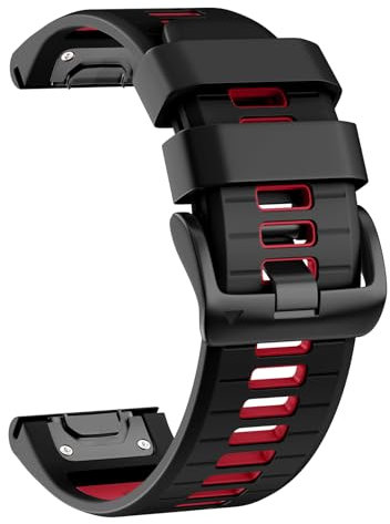U-LIMVE Armband für Garmin Fenix 8 51mm/Fenix 7X Pro/Fenix 7X/Fenix 6X Pro/Fenix 6X/Fenix 5X/Fenix 3, Silikon QuickFit 26mm Ersatzarmband