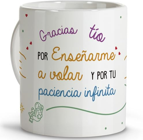 LolaPix Cadeaux pour homme. Tasses petit-déjeuner. Cadeau oncle. Cadeau pour oncle. Tasse en céramique de 330 ml.