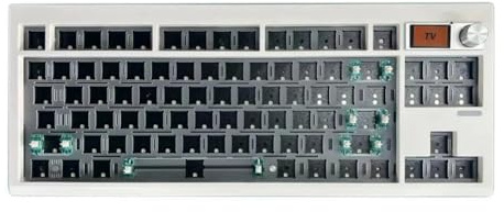 NONDK Kit de Teclado Mecánico GMK87 con Pantalla de Visualización Estructura de Junta Retroiluminada RGB Teclado de Intercambio en Caliente para Juegos