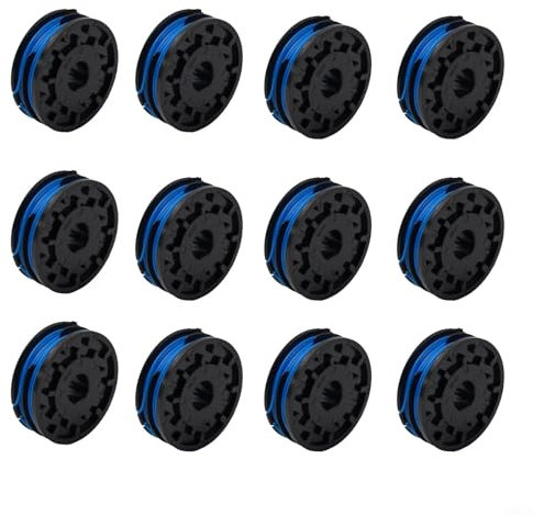 WIIYENA Trimmer Spool & Line Replacement for Spear & Jackson GT450 /GT600 /N1F-GT-280/450-D /S6030ET, Lawn Mower Spool Cable Wire Set(12 pcs)