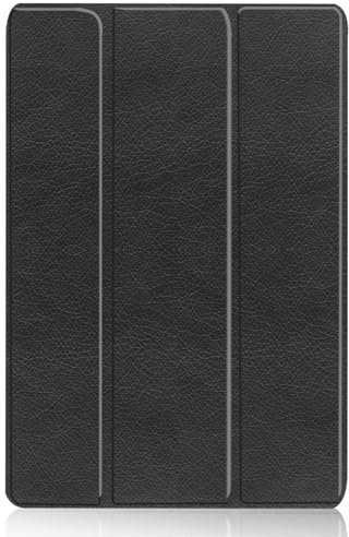 Hülle für Lenovo Tab P12 12.7 Zoll Tablet 2023 Stabile Dreifach Faltbar Hülle Folio Case Schutzhülle mit Standfunktion, Schwarz