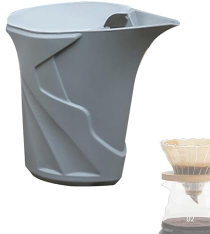 Virtcooy Cafetera de Silicona,Cafeteras Pequeñas,Cafetera de silicona con percolador de modo de velocidades | Tetera sin mango, tetera para hacer café, bote de agua para viajes, uso doméstico