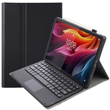 leleyo Tablette Clavier Touchpad Cas pour Lenovo Tab K11 Plus 11.4 pouces Smart Cover Magnétique avec Amovible Sans Fil Bluetooth Clavier Touchpad Pour Lenovo Tab K11 Plus 11.4 pouces 2024,