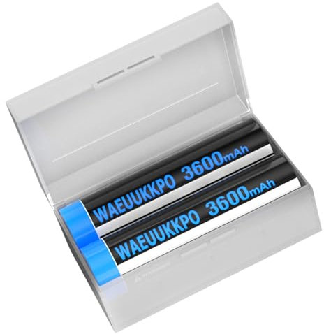 Batterie pour Lampe Frontale LED, 3600mAh Haute Capacité Nouvelle Version 3.7V Piles Rechargeables Batteries Lot De 2