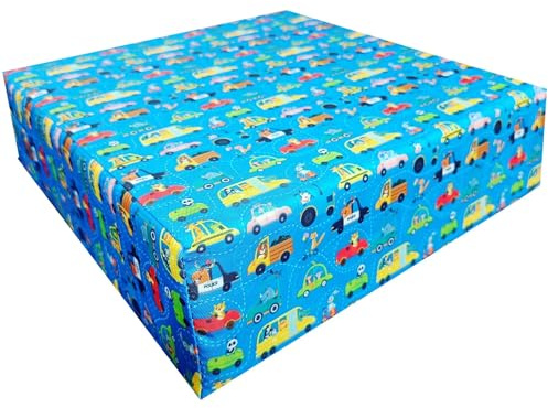 Toddler Booster Seat Cushion with Adjustable Straps and Washable Removable Cover Portable Dining Chair Pad for Kids and Baby - Travel-Friendly Seat Pads for Table Height Increasing [Cars]