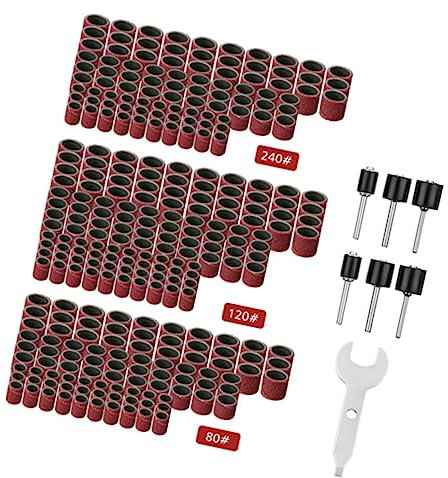 Uonlytech 307stücke Polier Und Schleifset Mit Emery-ringen Für Elektrische Schleifmaschinen Vielseitige Anwendung Für Mehr