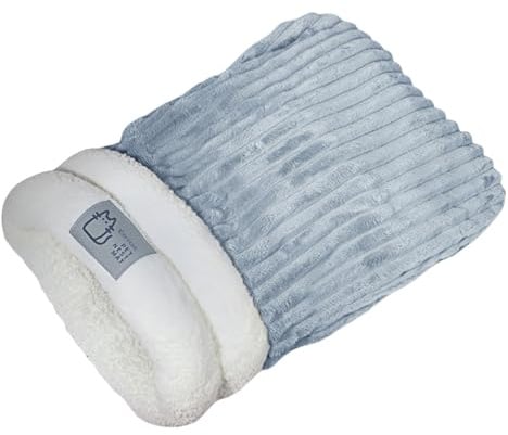 champracer Schlafsack für Katzen Katzenschlafsack Kuschelhöhle Katze Warm Katzenbett Katzensack Gifts for Small Cats and Dogs (Grau,M)