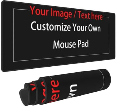 Tappetino per mouse da gioco grande personalizzato (30cm x 100cm) Tappetini per il Mouse personalizzati per tastiera del computer con Foto Testo personalizzata mouse pad per giocatori Studio ufficio