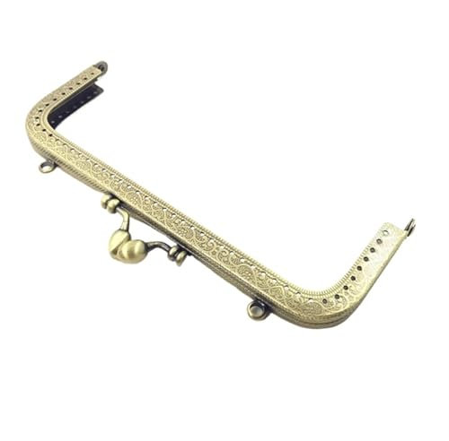 Ayztantine Cadre de Sac à Main en Métal Lot de 2 poignées de Sac à Main en métal for pièces de Monnaie, Fermoir à Baiser, Accessoires for Sac à Main(25cm)