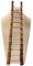 BESPORTBLE 1Pc Mini Bamboo Ladder for Dollhouse Decoration Miniature Ladder for Fairy Garden and Mini House Play Lightweight and Durable Design