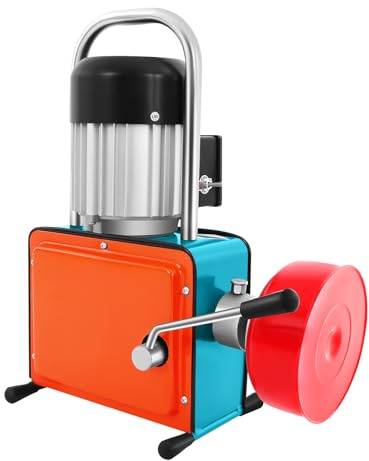 MEHOOSPVN Elektrische Rohrreinigungsmaschine 1000W Abflussreiniger Spirale 220V Rohrreiniger Kanalreinigungsmaschine für Ø20-150 mm Rohrleitungen 30m, Rohre Verstopfungen Reinigung der Ablaufschläuche