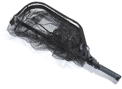 Abu Garcia Beast Gen2 Faltbares Kescher | Hochbelastbares Hecht- und Raubfisch-Kescher | Extra Starkes gummibeschichtetes Netz | Verstärkter Griff | Professionelle Angelausrüstung | 70 x 60 cm