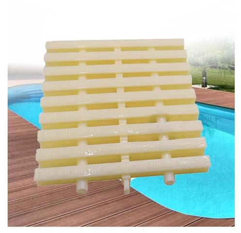 HIFRQVVC Grille de Drainage de Piscine emboîtable, Grille de débordement vidange Piscine, os ABS, Largeur 18-30cm, Paquet 2-20 pièces(18cm/2pcs)