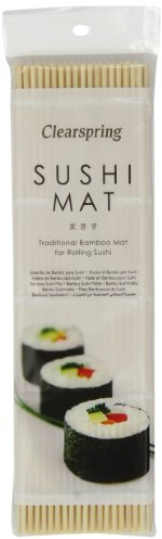 Clearspring Natte à Sushi en Bambou 100 g - Lot de 5