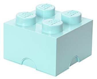 Lego Storage Brick 4 Aqua