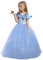 ELSA & ANNA Robe Princesse pour Filles - Déguisement Reine des Neiges - Fêtes, Anniversaires, Halloween - 7-8 Ans