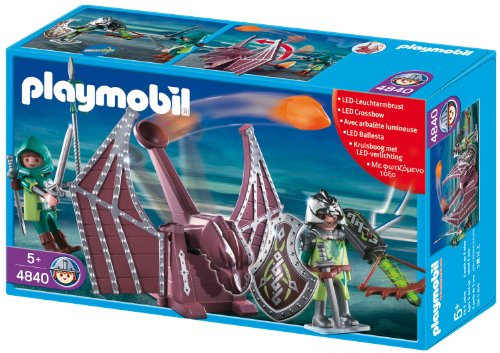 Playmobil - 4840 - Jeu de Construction - Chevaliers Dragons Verts et catapulte