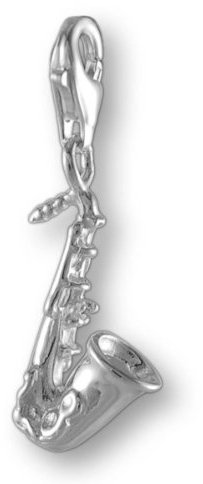 Melina Damen-Charm Anhänger Saxophon 925 Sterling Silber 1800415