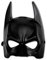 Batman Coole Maske für Erwachsene/Schwarze Halbmaske aus Kunststoff in Einheitsgröße
