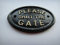 Please Shut The Gate House/garden Wall Plaque in Black