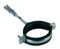 Anti Vibration Single Metal Pipe Clips Clamps Rubber Lined for 48-55mm Pipes (1 1/2 BSP)