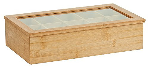 Zeller Present - Scatola per Il tè in Legno Naturale