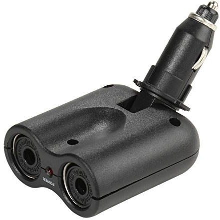 Vivanco CPM 2.1 zweifache Fahrzeugsteckdosenleiste schwarz