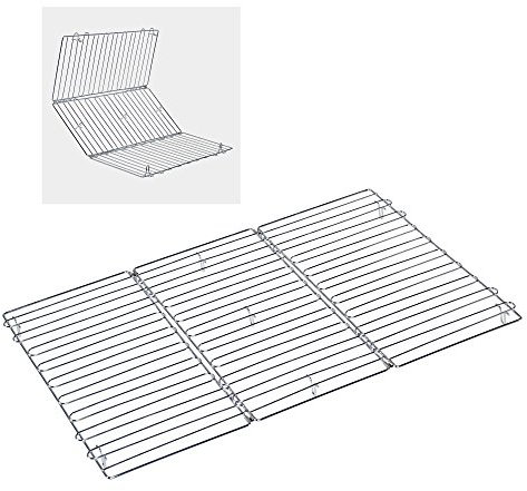 Metaltex Faltbarer Tortenkühler 45x32cm, Edelstahl, Silber, 32 x 15 x 5 cm