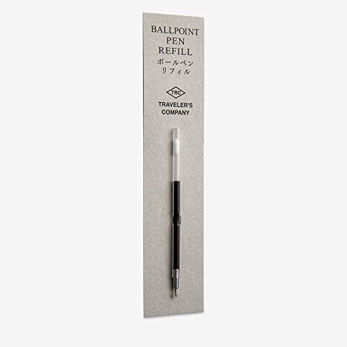 Traveler's Company Ballpoint Refill, Black, Made in Japan, H125 x W30 x D3mm